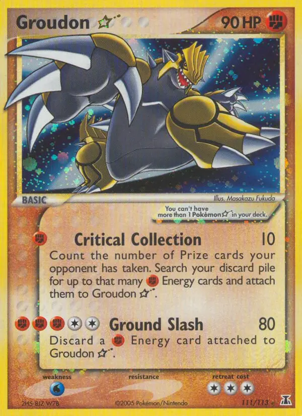 Groudon Star 111 — Delta Species